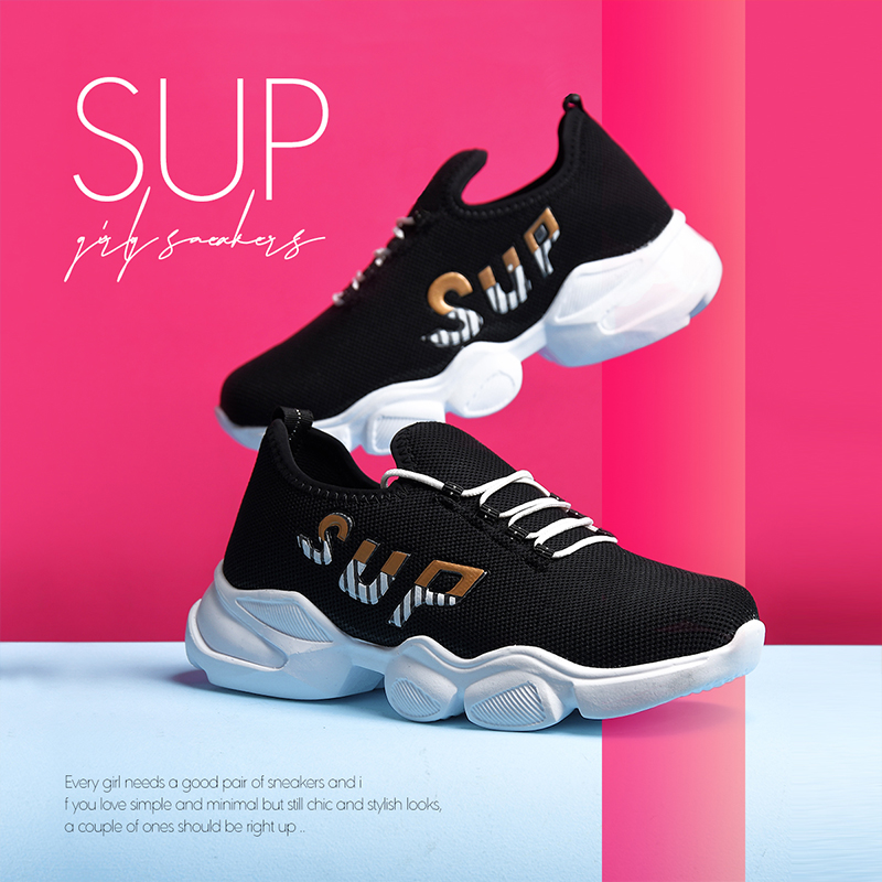 كفش دخترانه مدل SUP مشكي