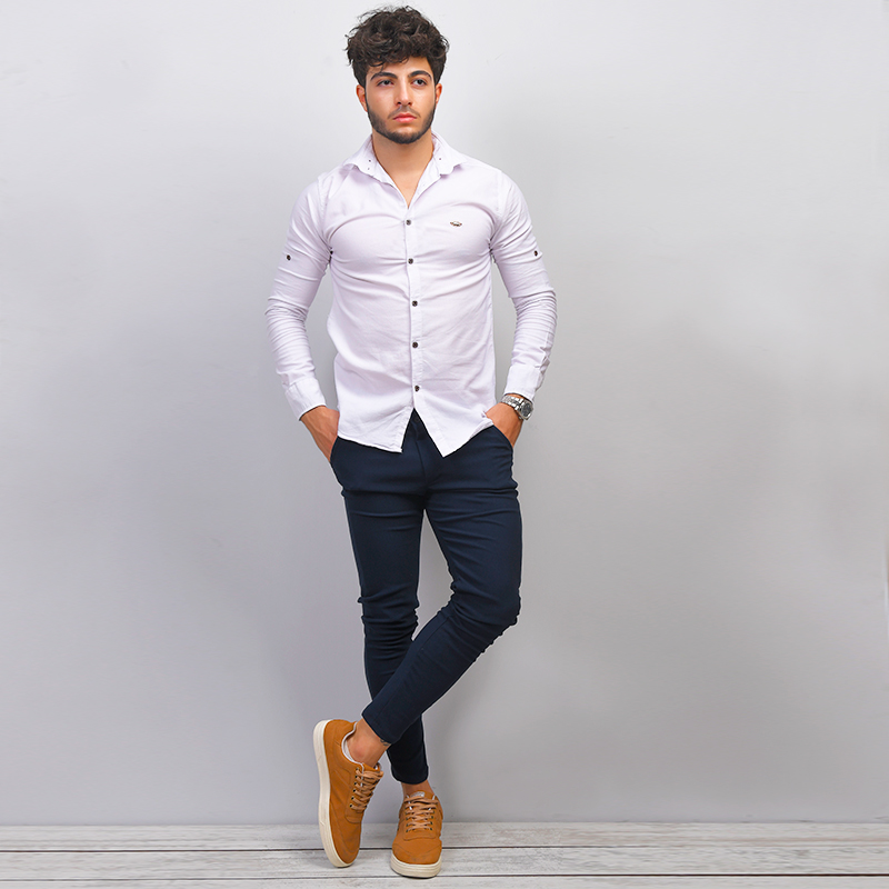 شلوار مردانه رنگ سرمه اي مدل Parsa