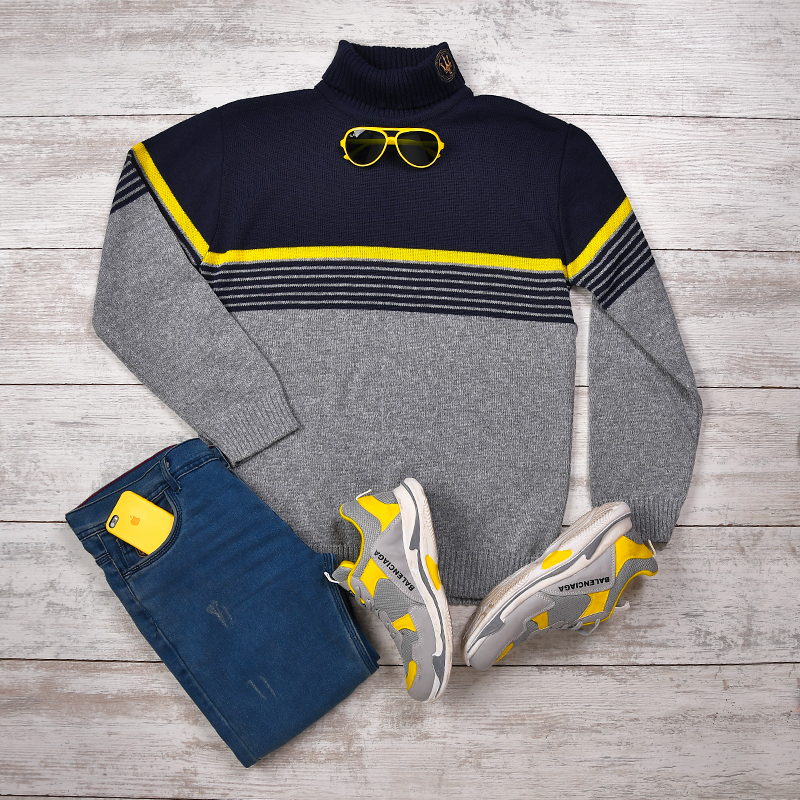 پلیور بافت مردانه مدل Badram