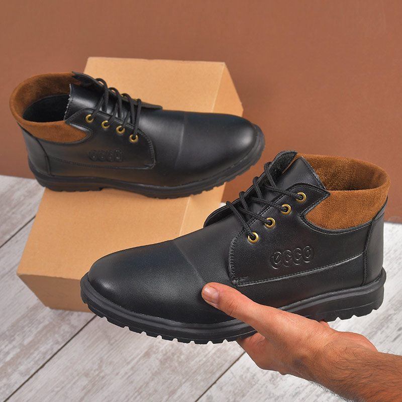 کفش ساقدارمردانه مشکی مدلBrand