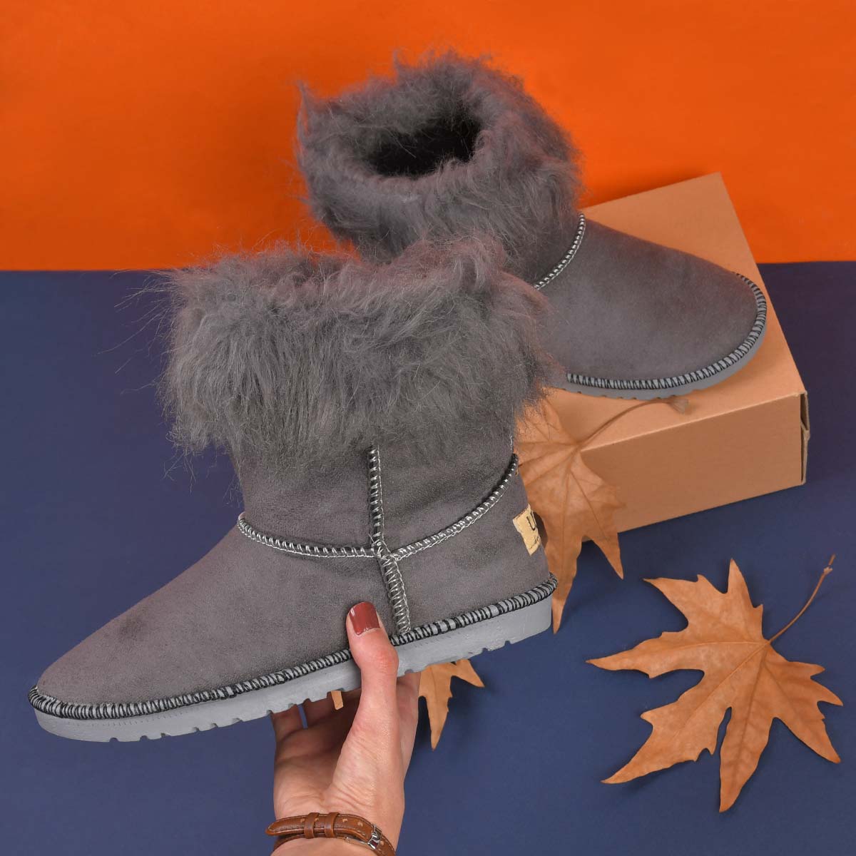 کفش ساقدار دخترانه atlas طوسی