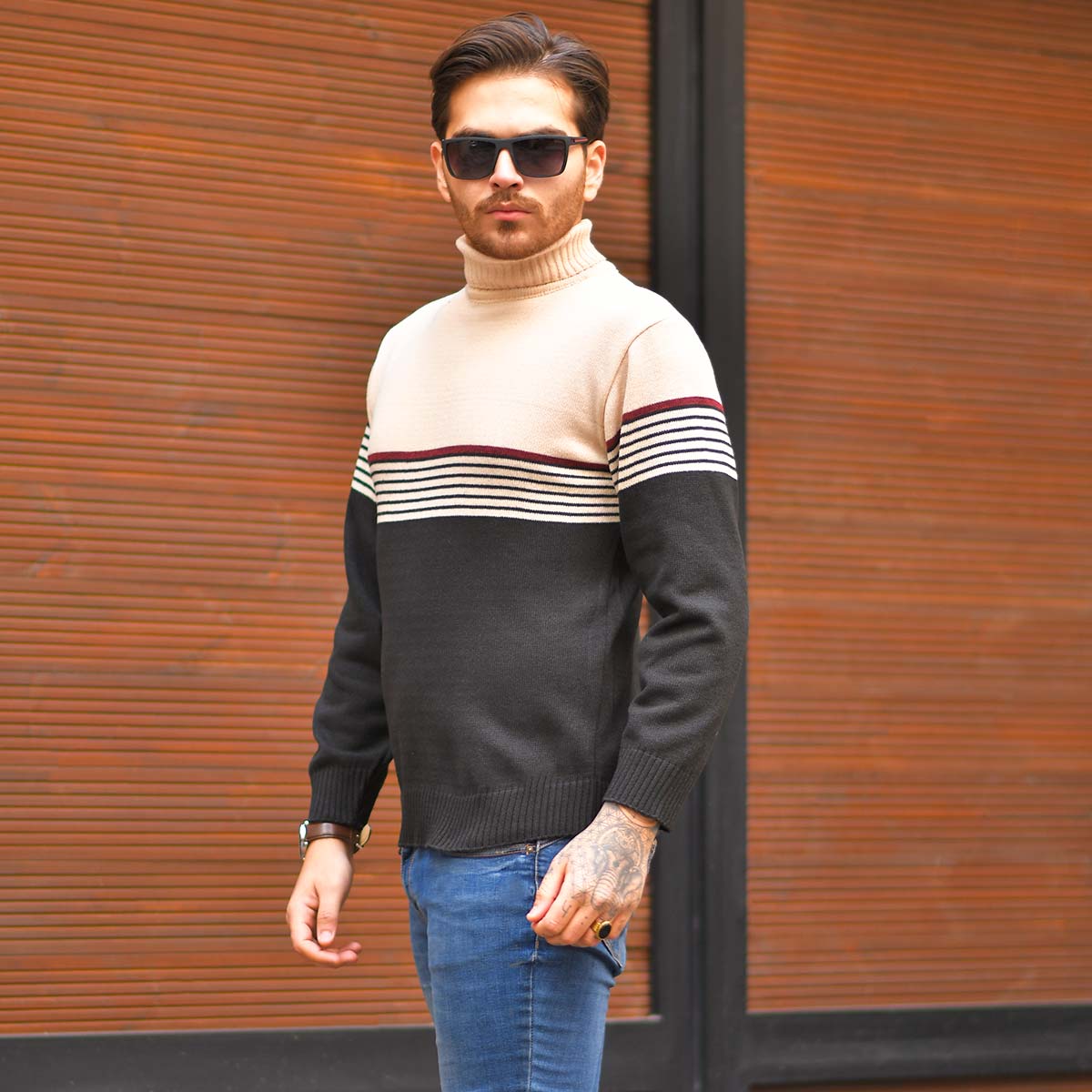 پلیور بافت مردانه مدل Samantha