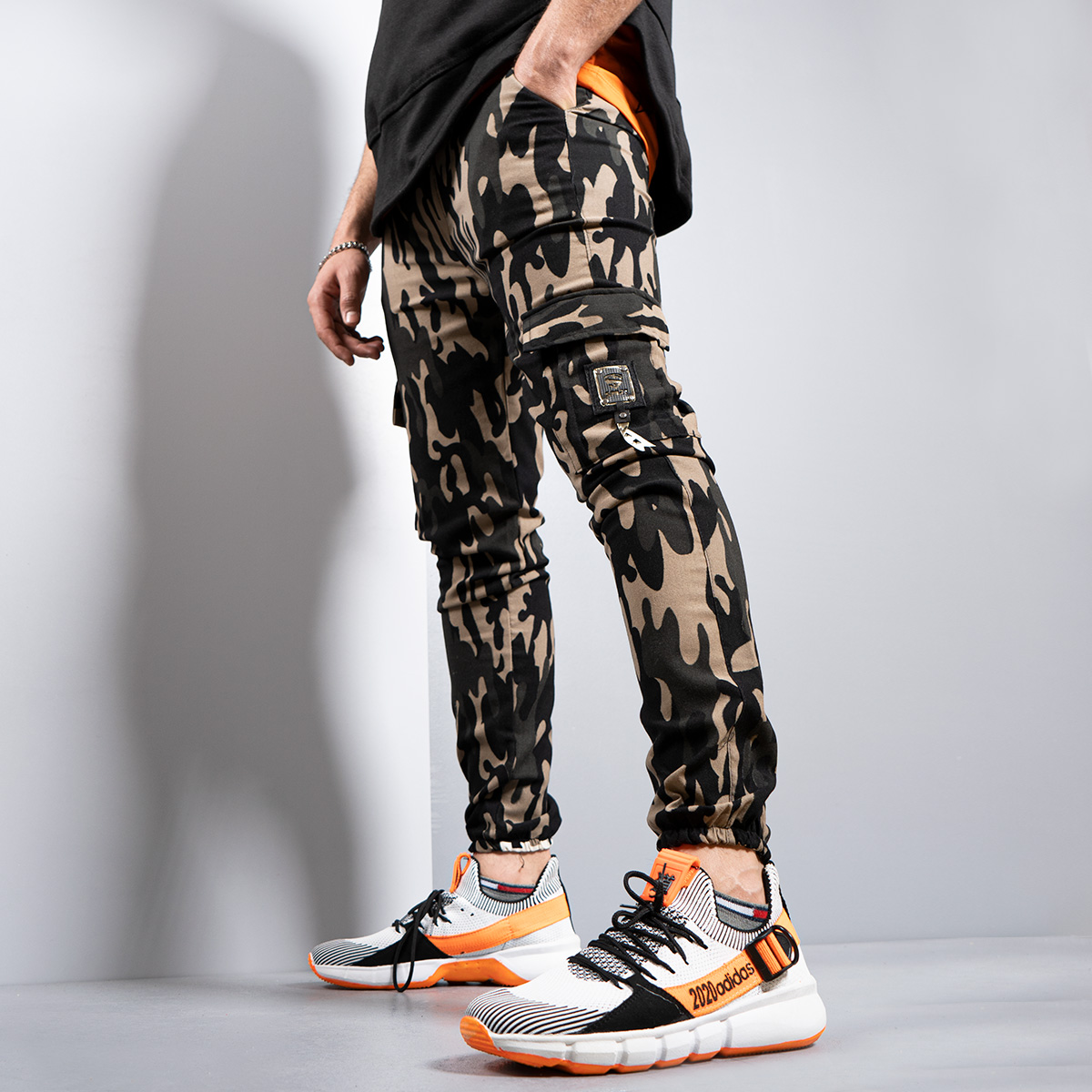 شلواراسلش سبز طرح چيريكي مدلSEBERT