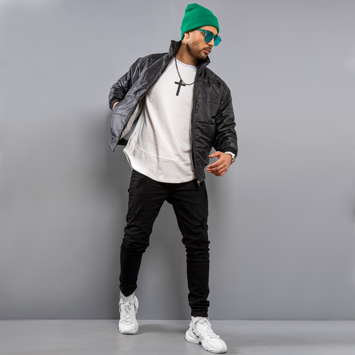 کاپشن مردانه مدل arshan رنگ مشکی