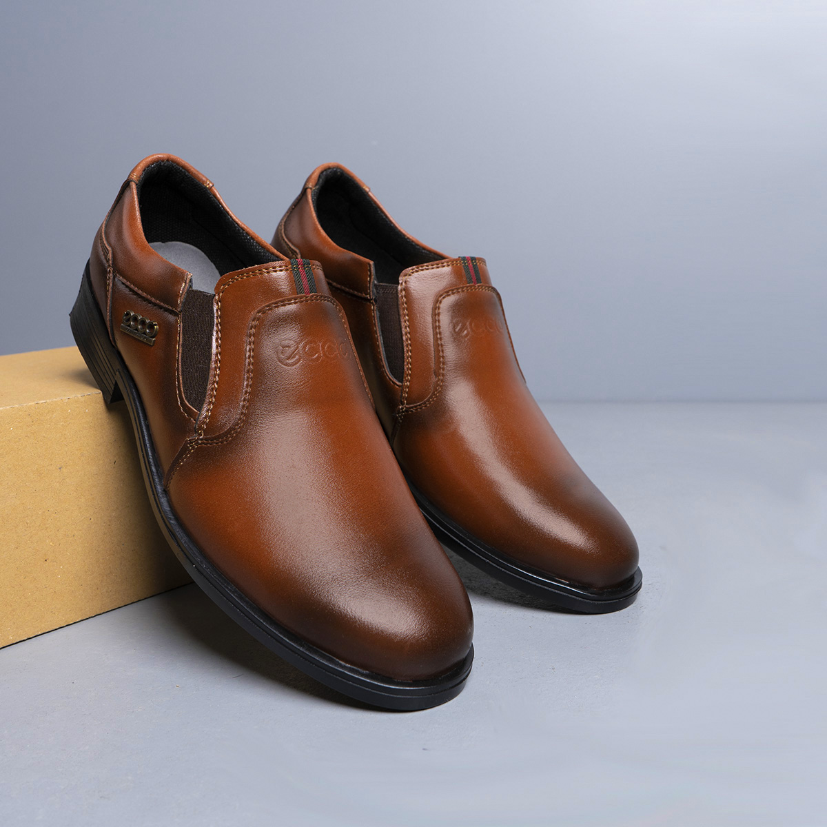 کفش ecco مردانه قهوه ای مدل Rowan