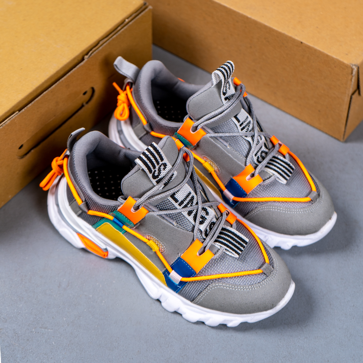 کفش ورزشی دخترانه طوسی مدل Ruby