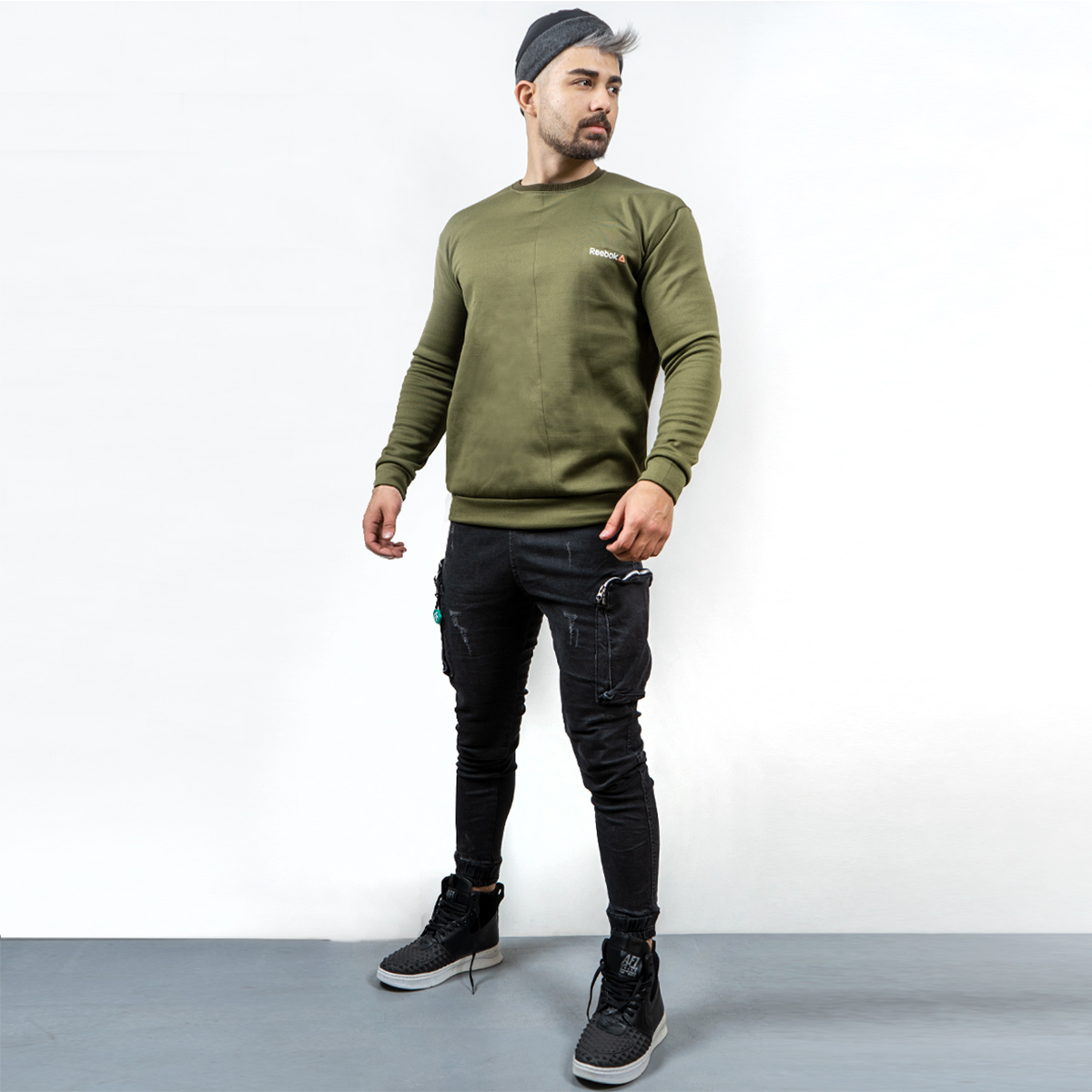 پلیور تو کرکی مردانه سبزمدل Zaniar