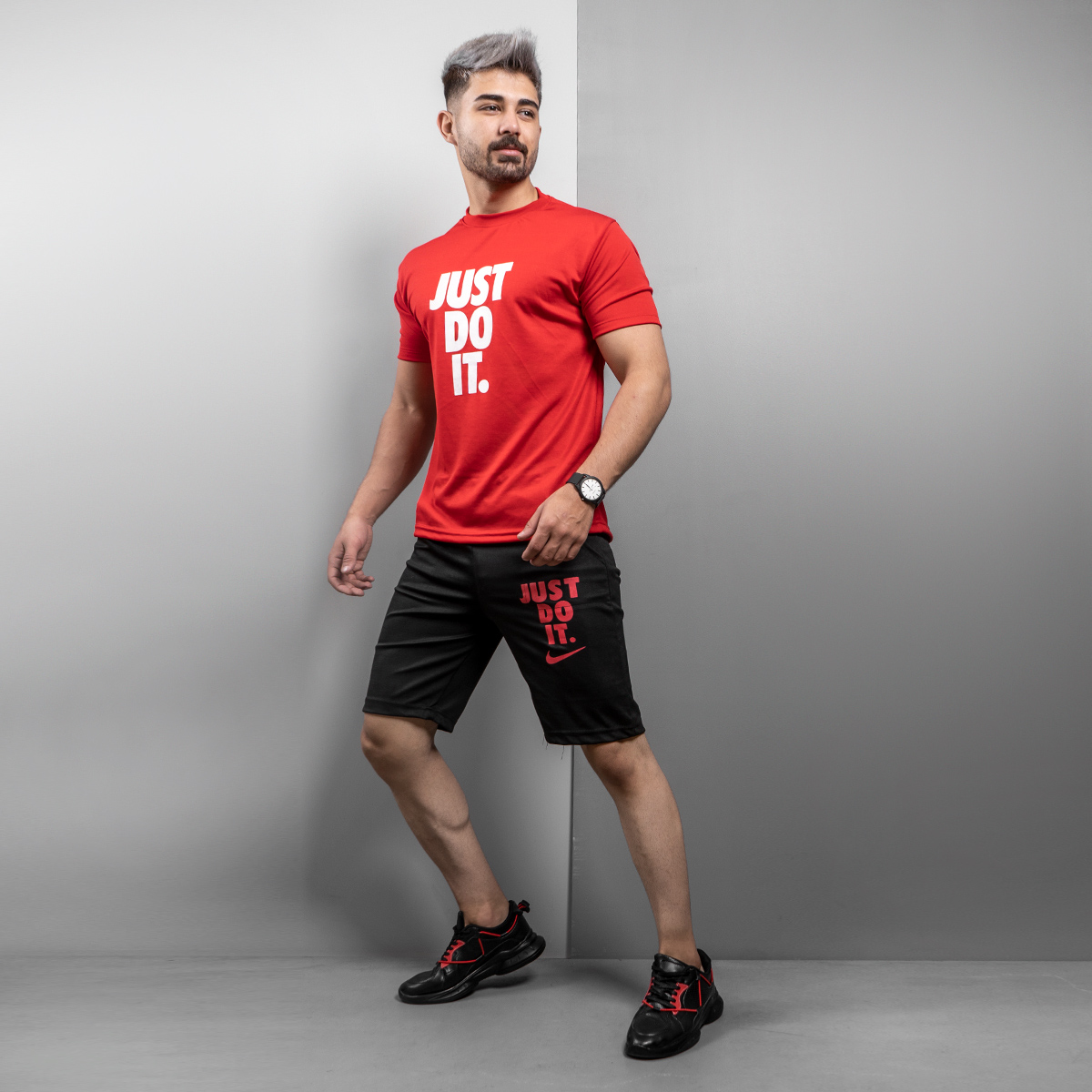 ست تیشرت شلوارک just do it مردانه مدل F66
