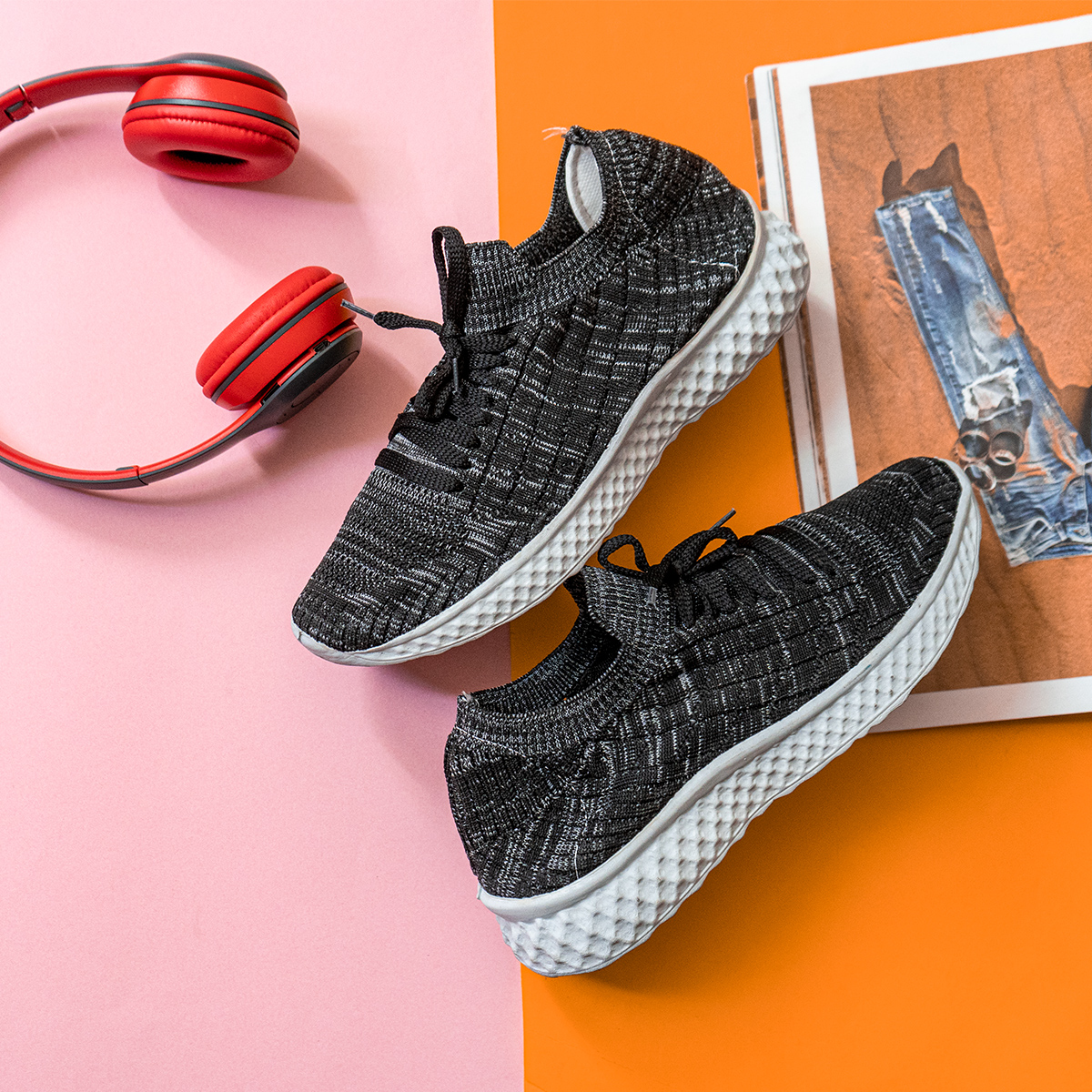 کفش ورزشی زنانه مشکی مدل Bela