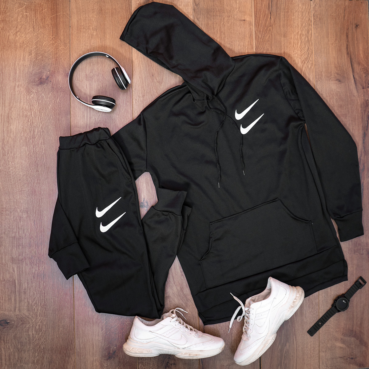 ست هودی شلوار مردانه دو نایک مدل jami