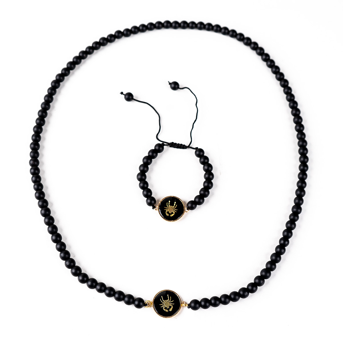 نیم ست مهره ای مشکی مدل Tir