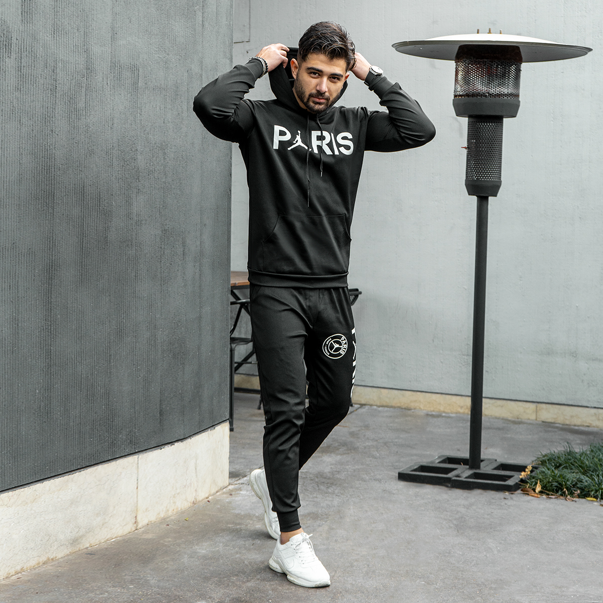 ست هودی شلوار Parisمردانه مدل edin