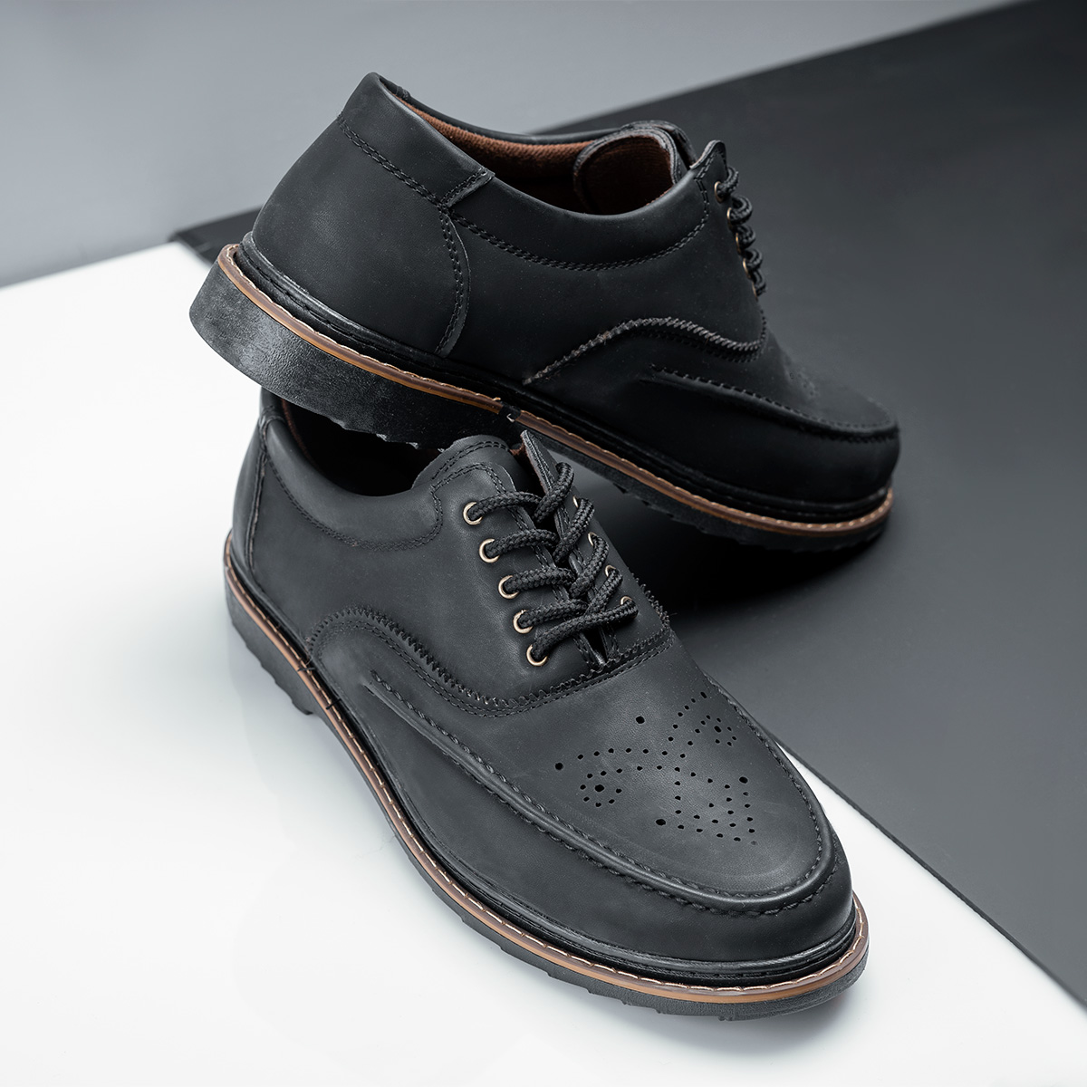 کفش مردانه مشکی مدل sevik