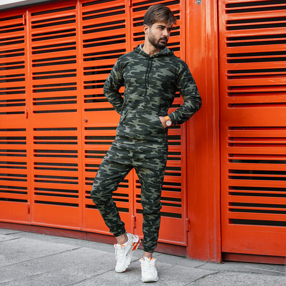 ست چریکی مردانه سبز مدل was