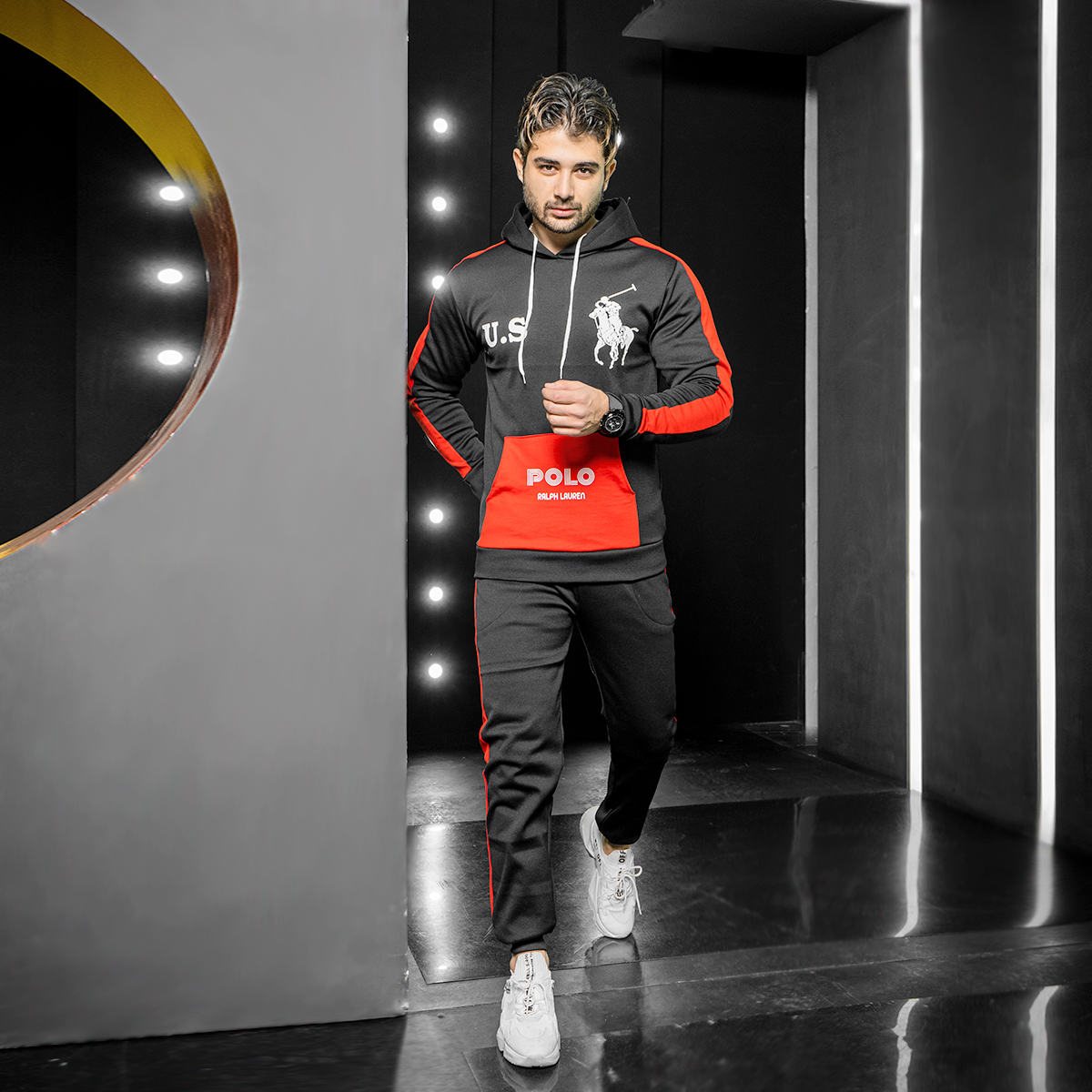 ست هودی شلوار مردانه POIO مدل Z118