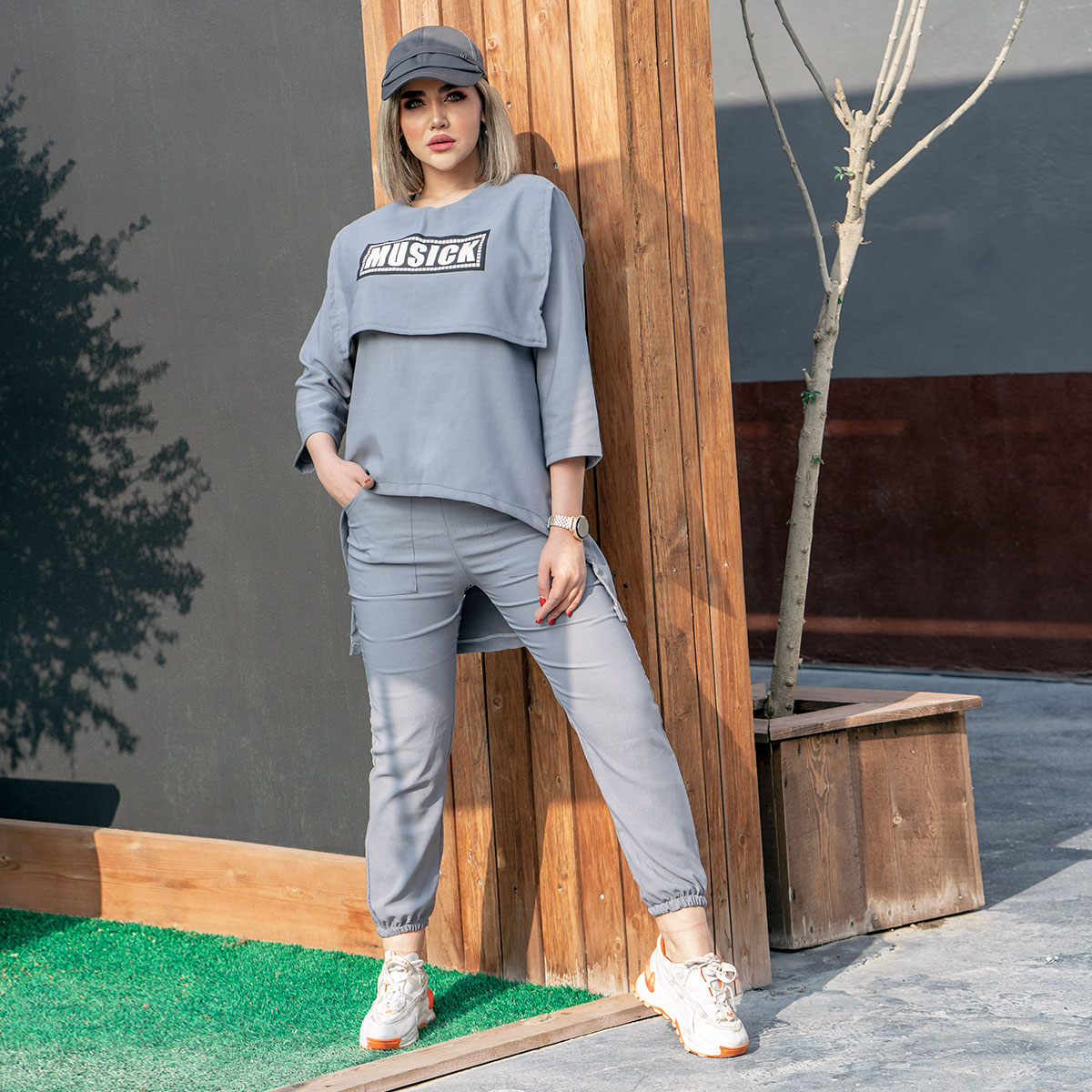 ست هودی شلوار دخترانه مدل Musick