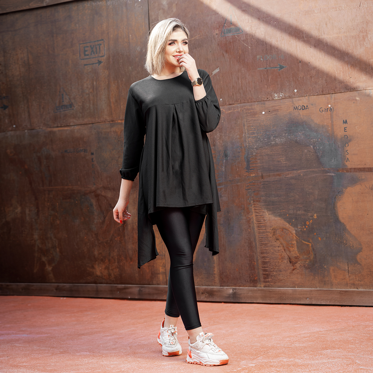 مانتو مشکی مدل Ghazal