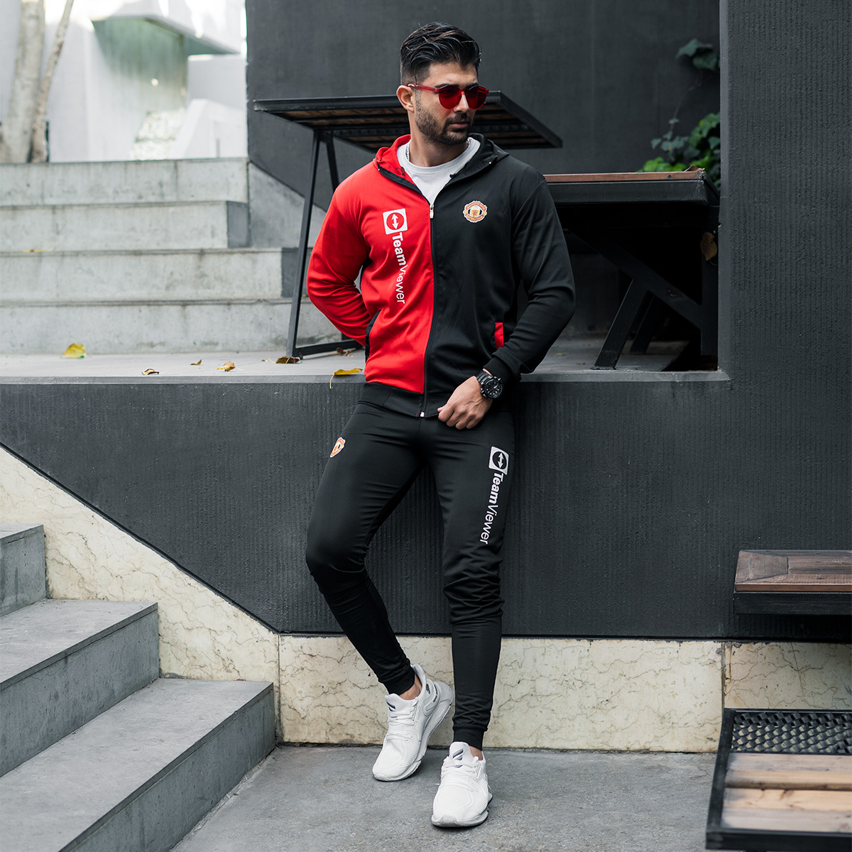 ست سوئیشرت شلوار منچستر مردانه مدل TW22