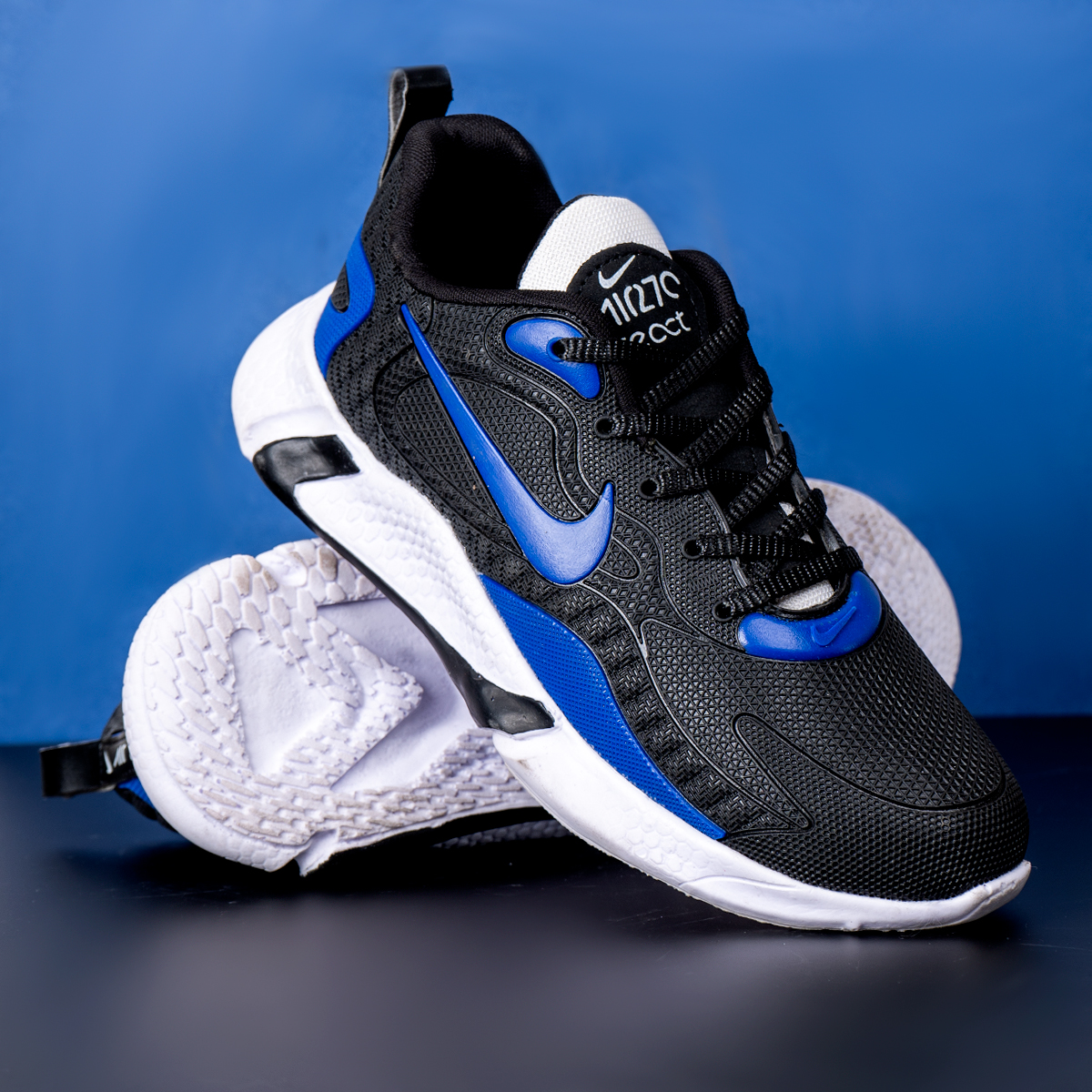 کفش ورزشی نایک مشکی آبی مردانه مدلB709