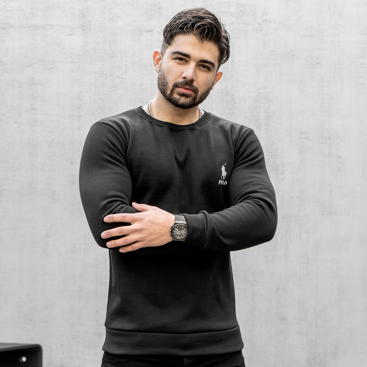 دورس polo مشکی مردانه مدل kosha