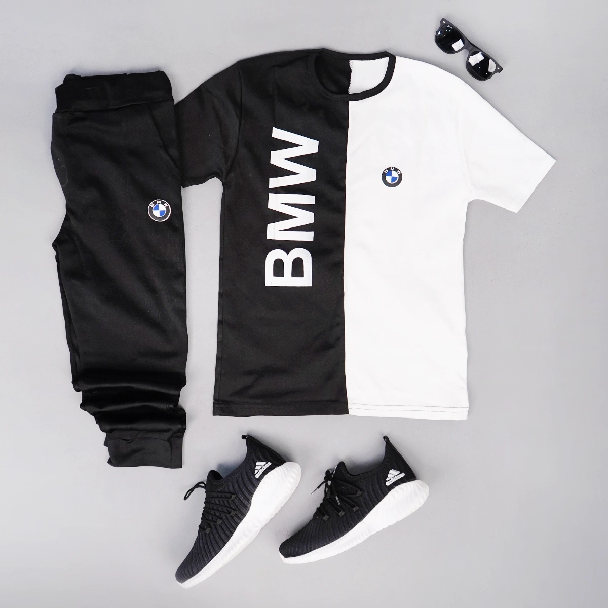 ست تیشرت شلوار bmw مردانه مدل Noman