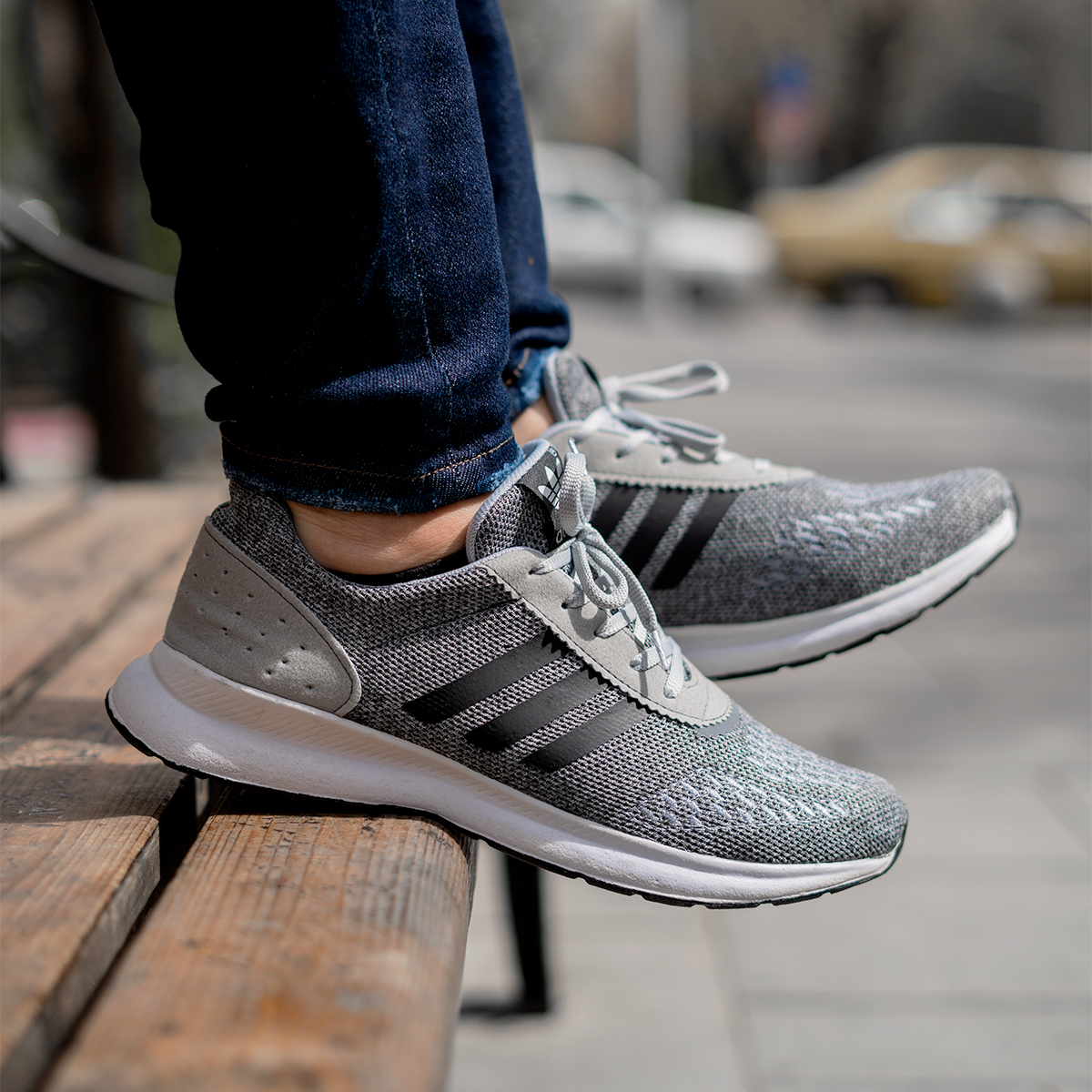 کفش ورزشی مردانه Adidas طوسی مدلR78