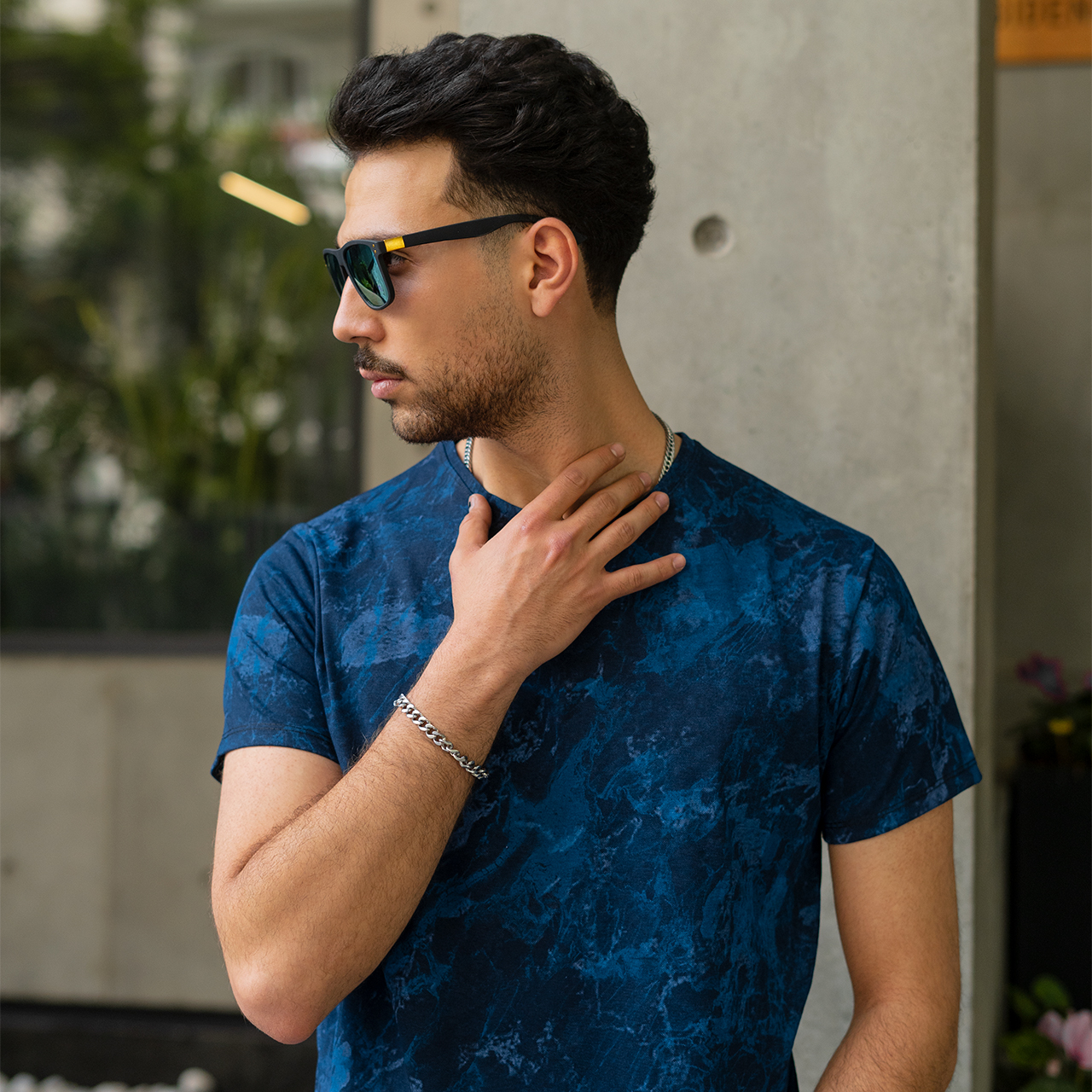 عینک آفتابی آینه ای آبی مدل A70