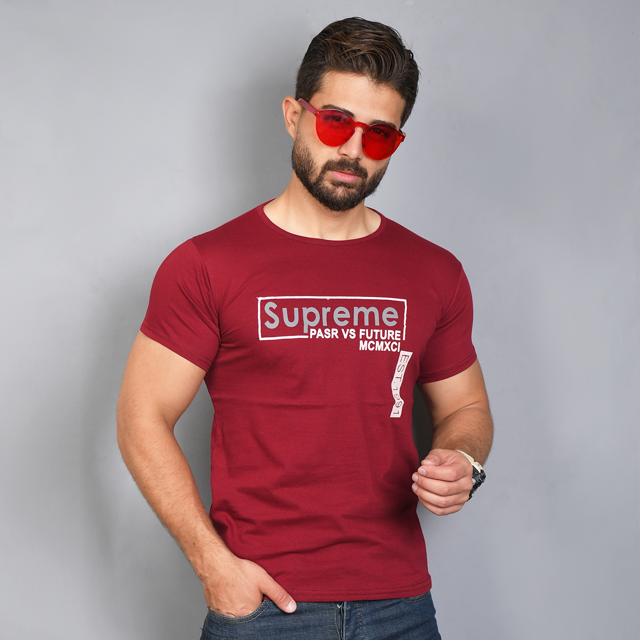 تیشرت (T) مردانه قرمز مدل N52