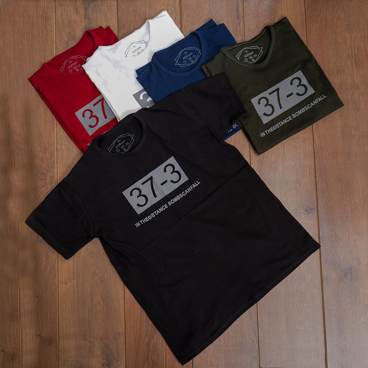 تیشرت مردانه قرمز(T) مدل 373