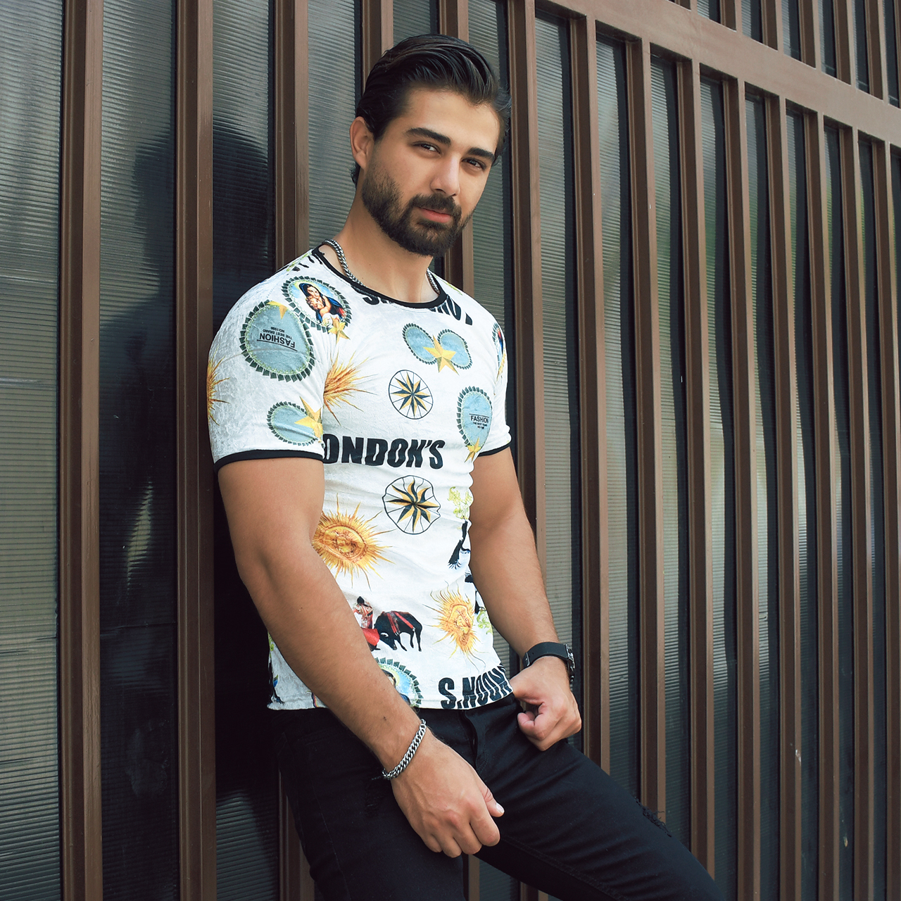 تیشرت مخمل مردانه مدلLando