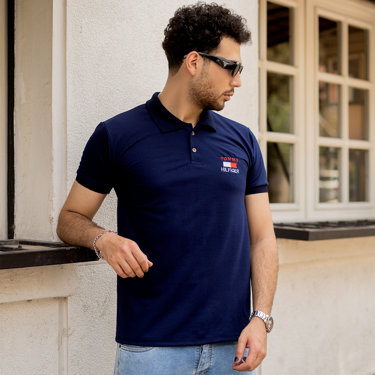 تیشرت جودون مردانه سرمه ای مدلJ52