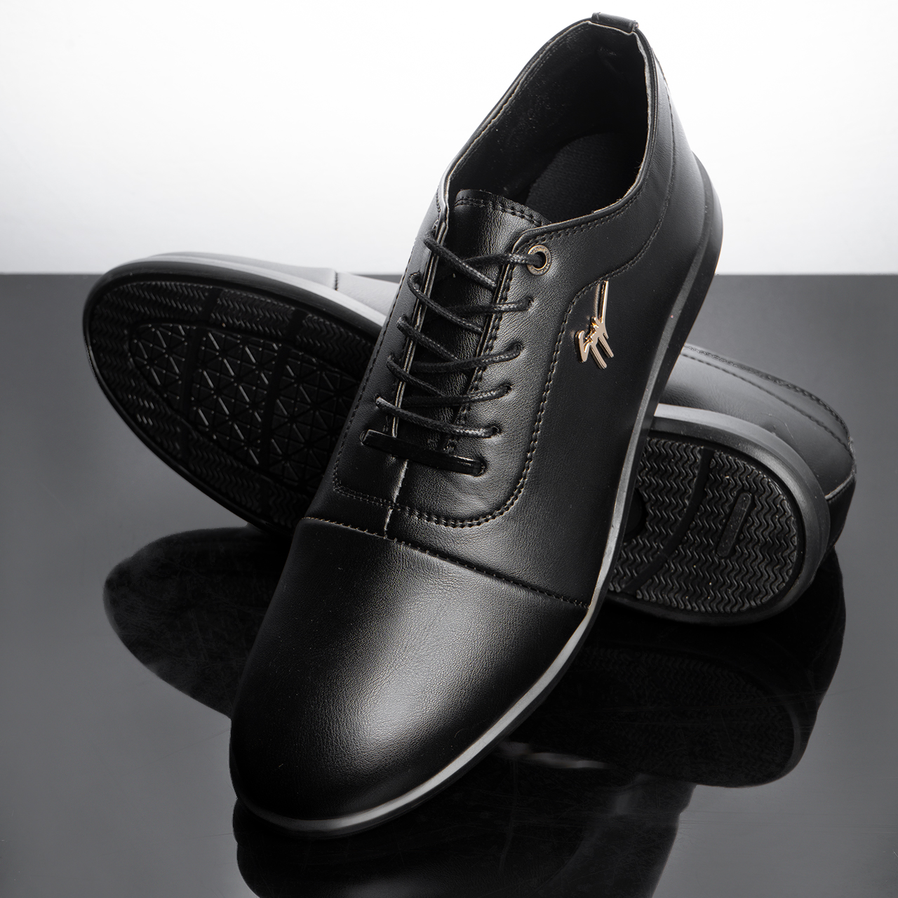 کفش تخت مردانه مشکی مدل Adrin