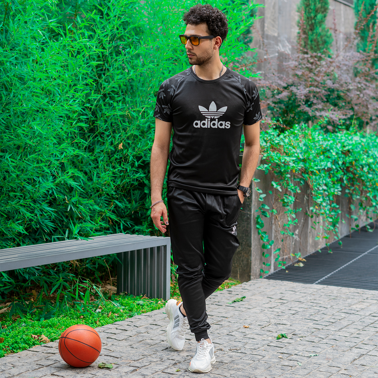 ست تیشرت شلوارآدیداس مردانه مدلQ7