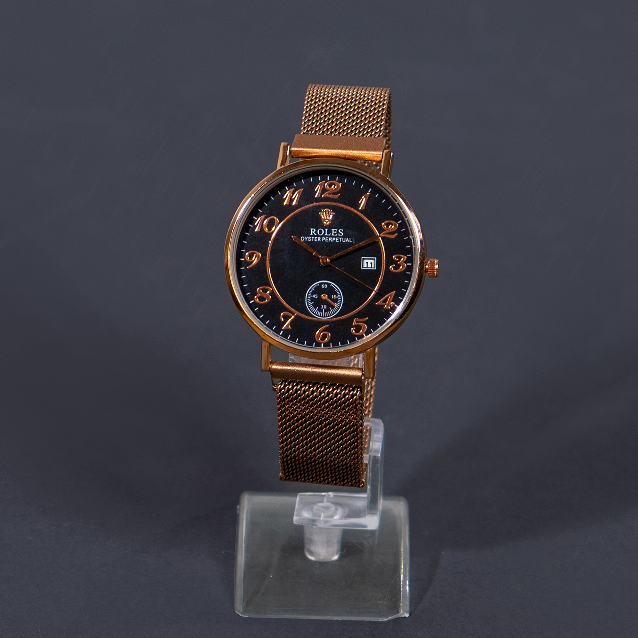 ساعت طرح رولکس رزگلد مدل Bavan