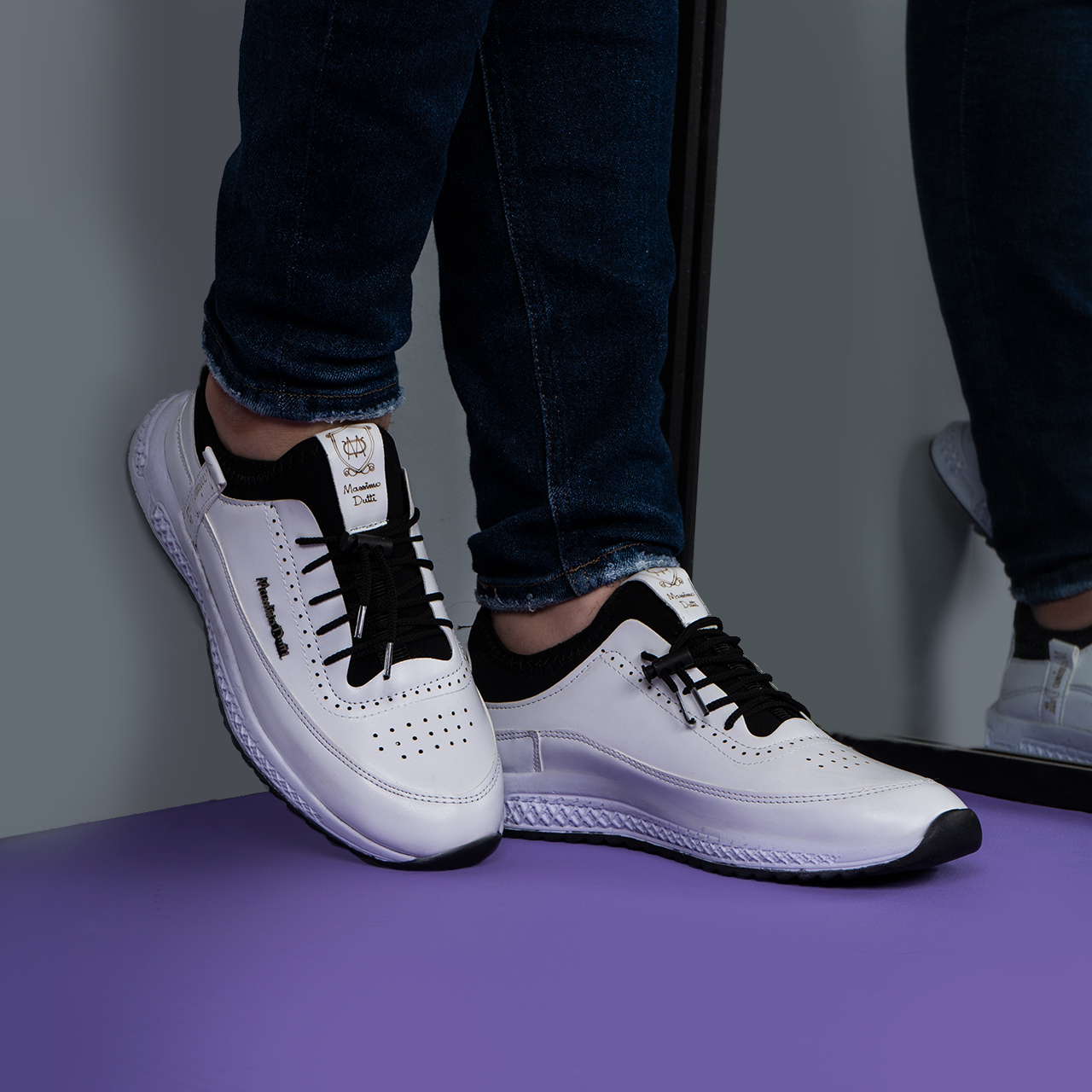 کفش ورزشی مردانه سفید مدل Dutti
