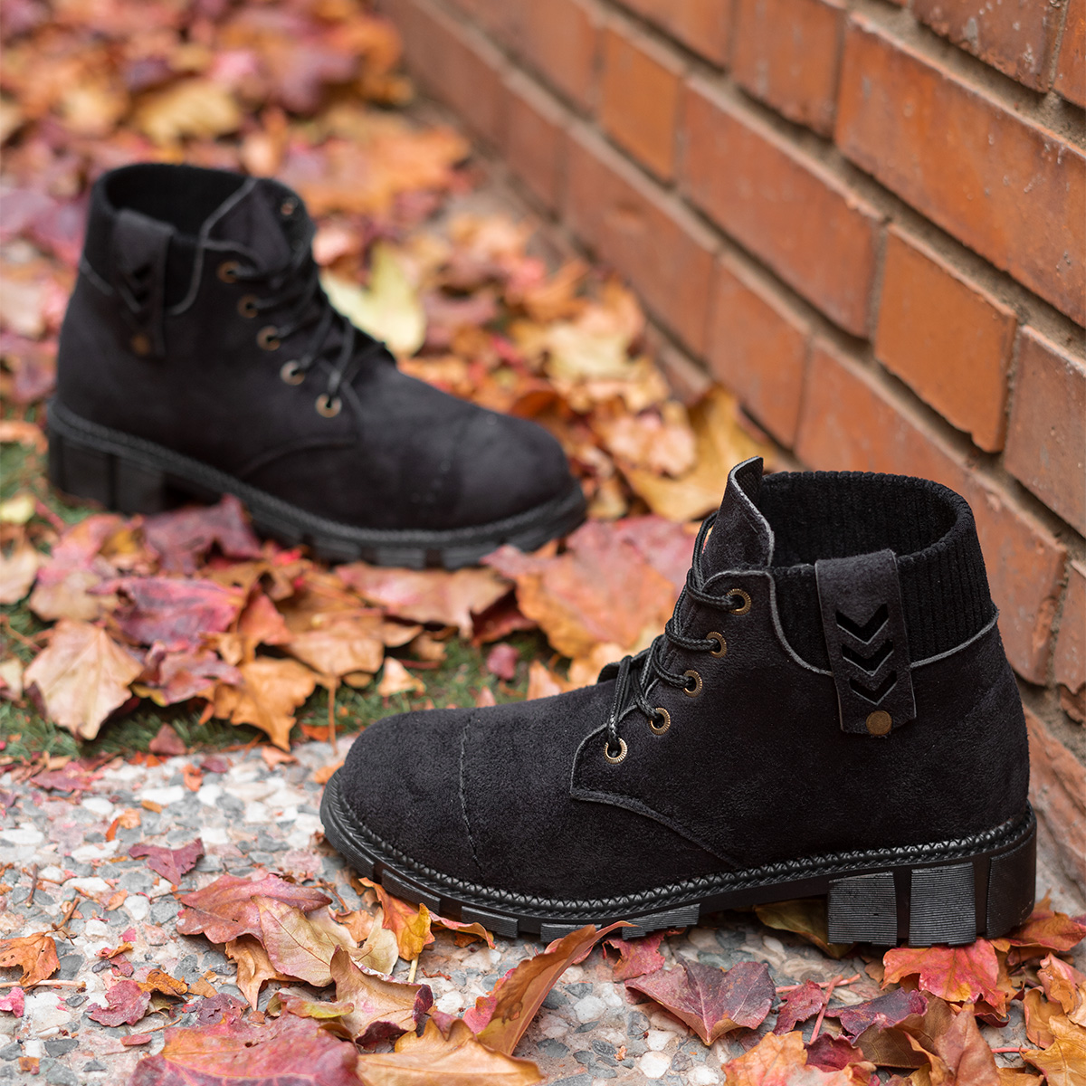 نیم بوت دخترانه مشکی مدل Nadia