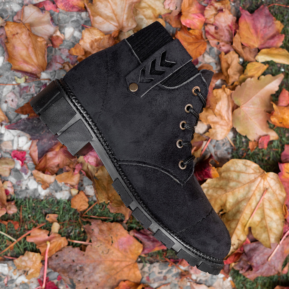 نیم بوت دخترانه مشکی مدل Nadia