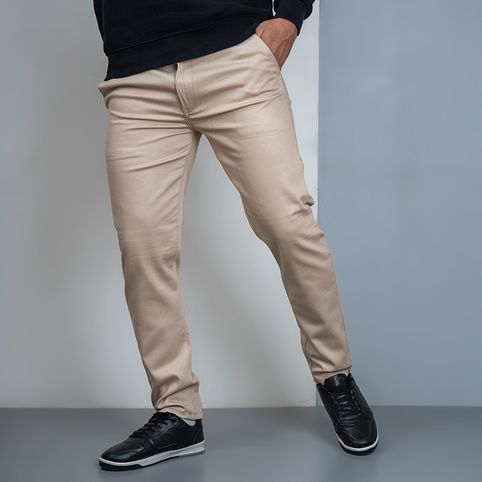 شلوار کتان کرم مردانه مدل Gucci