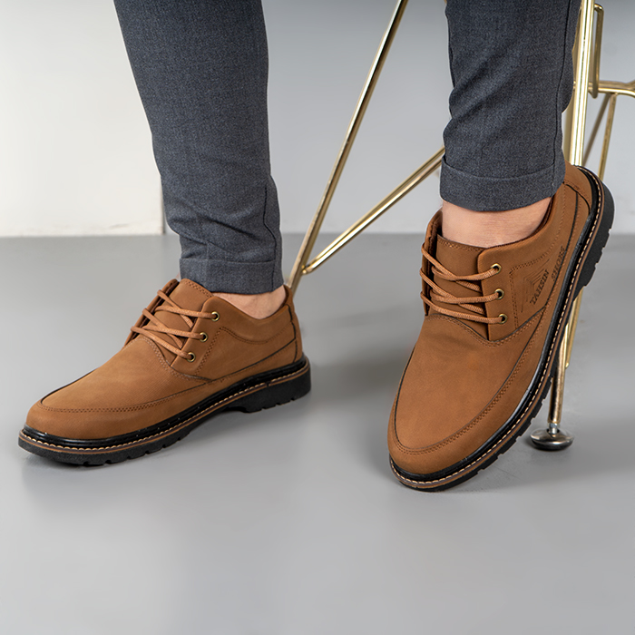 کفش مردانه قهوه ای مدل Tahsin