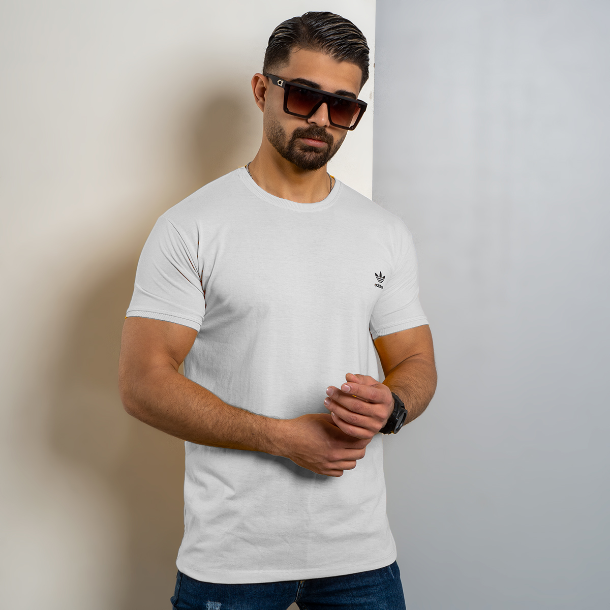 تیشرت ADIDAS مردانه سفید مدل Edvard