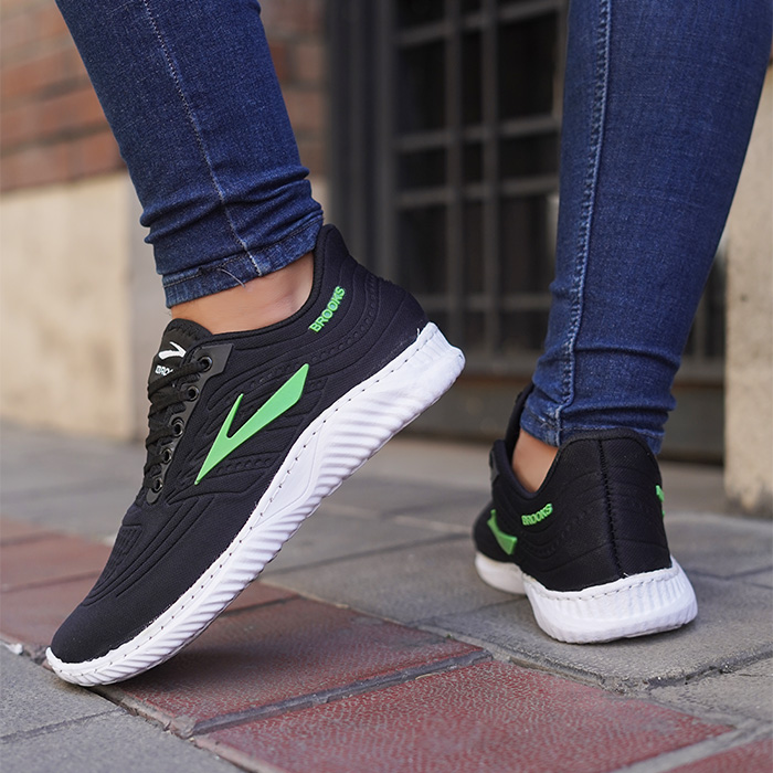 کفش ورزشی مشکی سبز مردانه مدل Tik