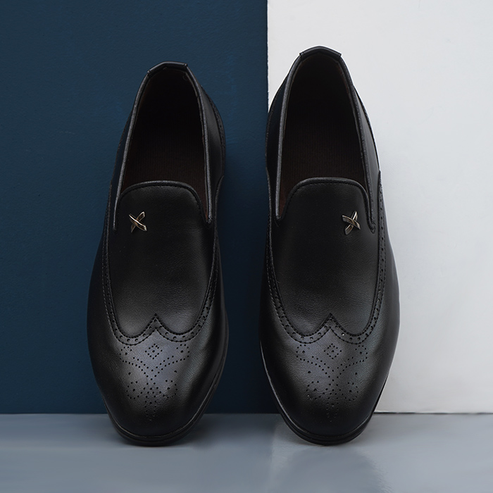 کفش کالج مردانه مشکی مدل Zinax