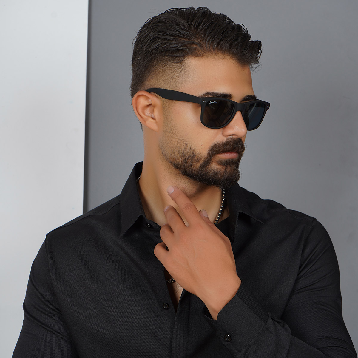 عینک آفتابی مردانه مشکی مدل boypin