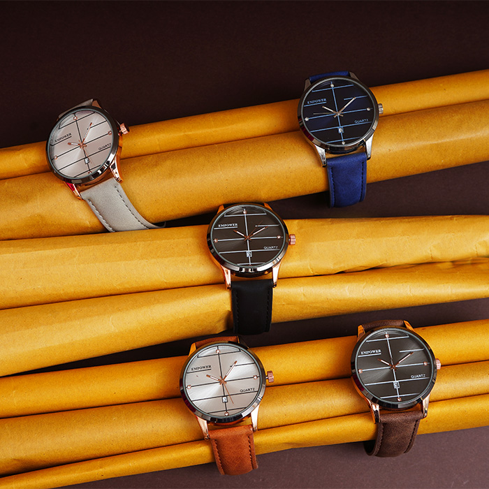 ساعت مچی قهوه ای empower مدل Quartz