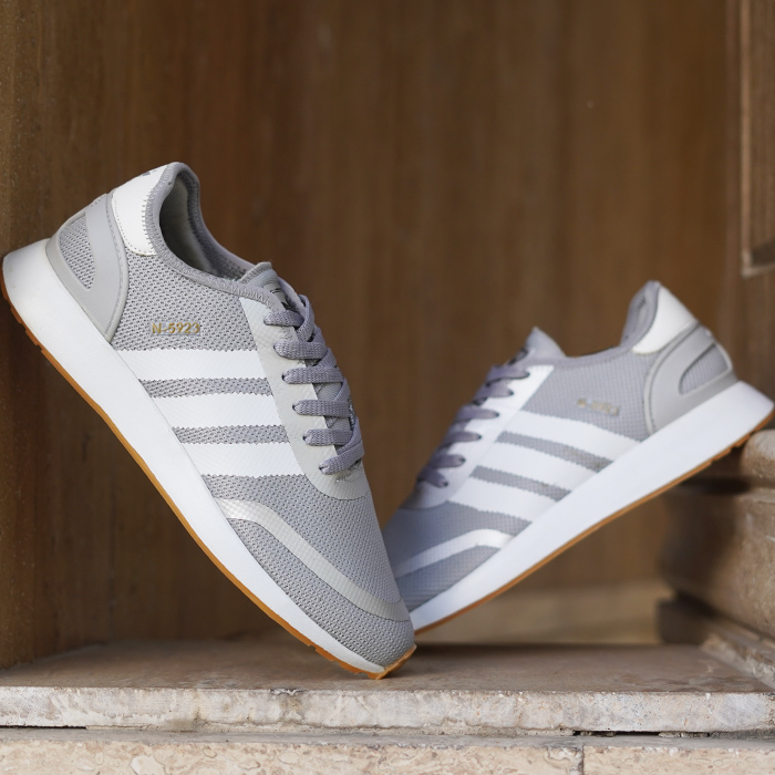 کفش مردانه طوسی سفید مدل N-5923