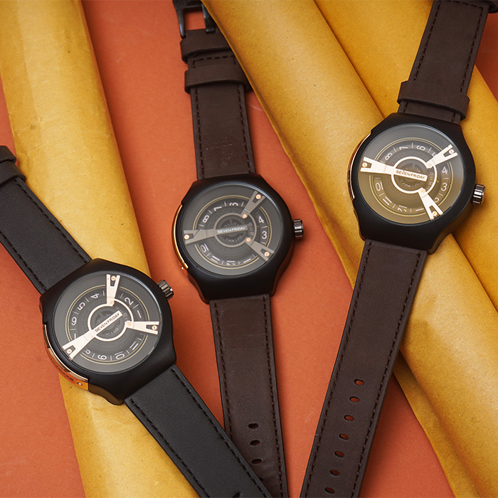 ساعت sevenfriday مشکی طلایی مدل Ratio