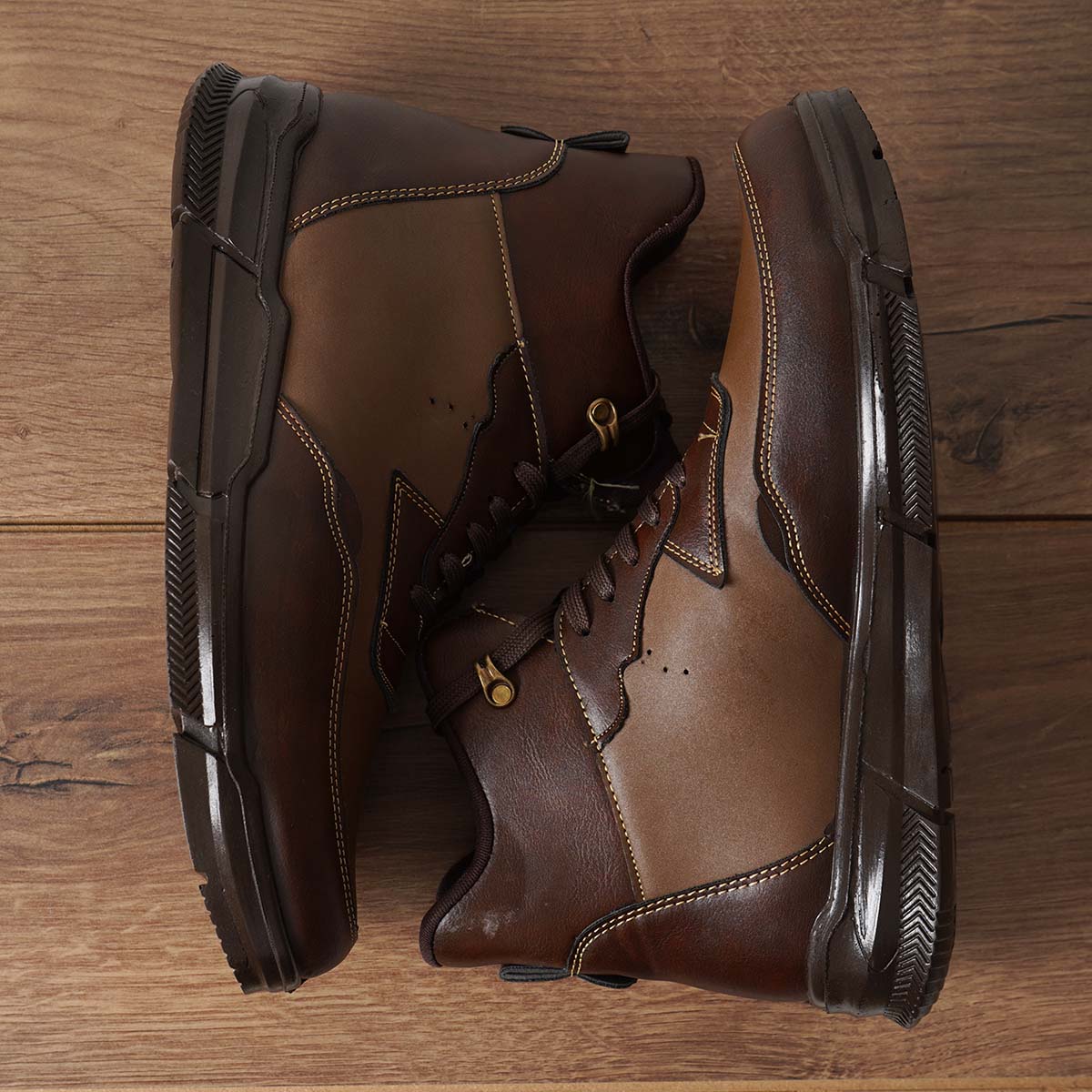 نیم بوت قهوه ای مردانه مدل Parsa-neo