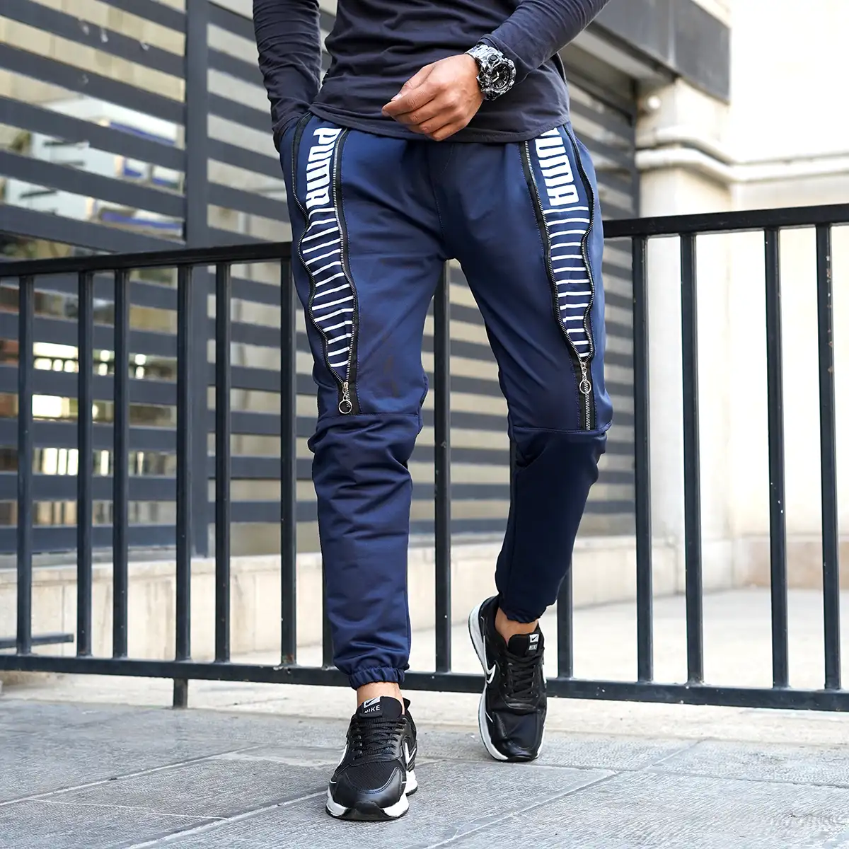 شلوار اسلش مردانه پوما سرمه ای مدل Puman