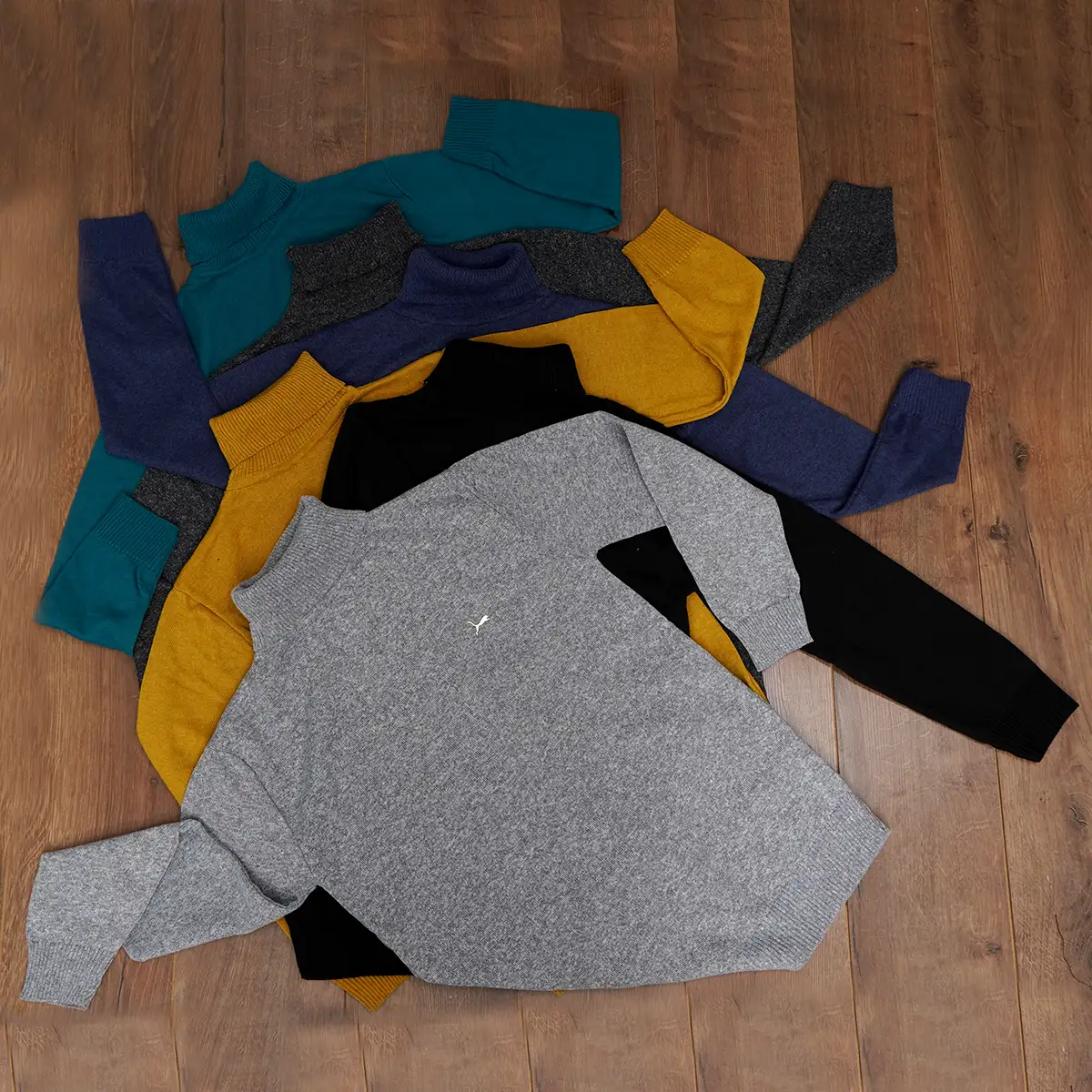 پلیور یقه اسکی پوما مشکی مدل Daryoosh