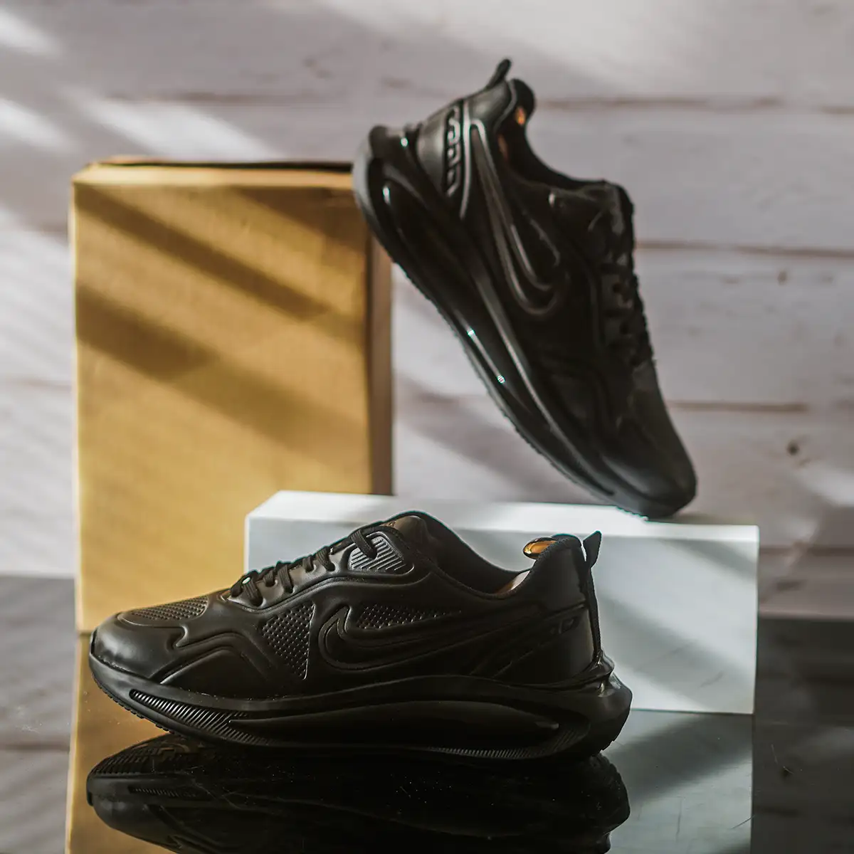 کفش ورزشی مردانه مشکی مدلkambiz